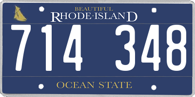 RI license plate 714348