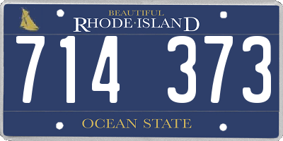 RI license plate 714373
