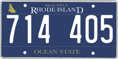 RI license plate 714405