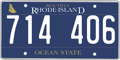 RI license plate 714406