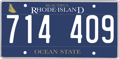 RI license plate 714409