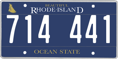 RI license plate 714441