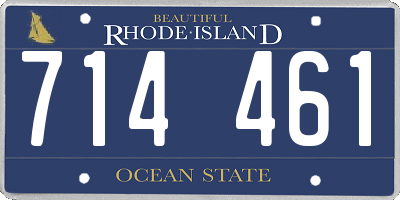RI license plate 714461