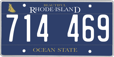 RI license plate 714469