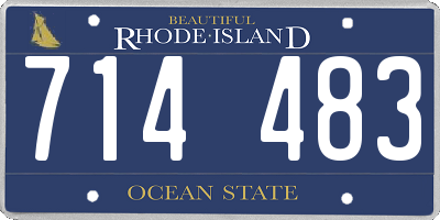 RI license plate 714483