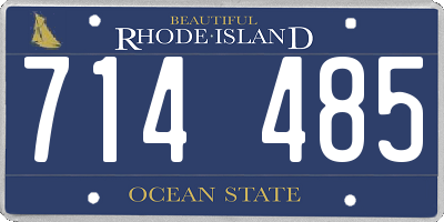 RI license plate 714485