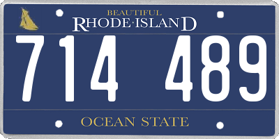 RI license plate 714489