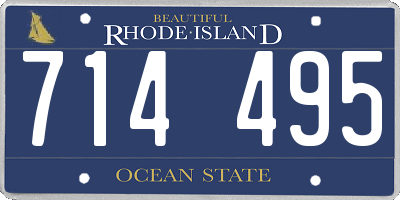 RI license plate 714495