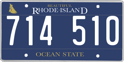 RI license plate 714510