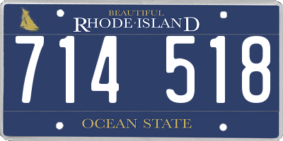 RI license plate 714518