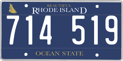 RI license plate 714519