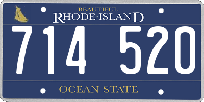 RI license plate 714520