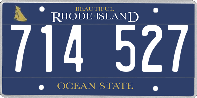 RI license plate 714527