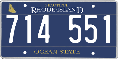 RI license plate 714551