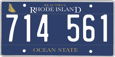 RI license plate 714561