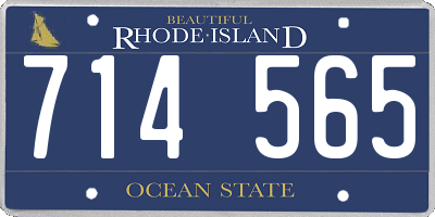 RI license plate 714565