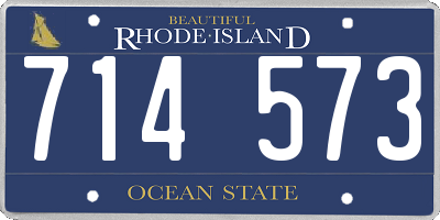 RI license plate 714573