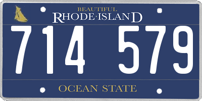 RI license plate 714579