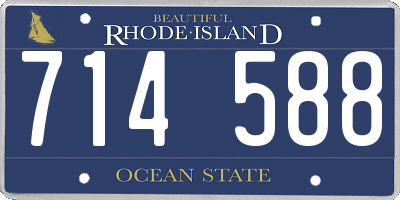 RI license plate 714588