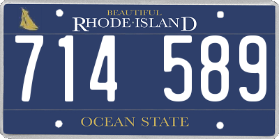 RI license plate 714589