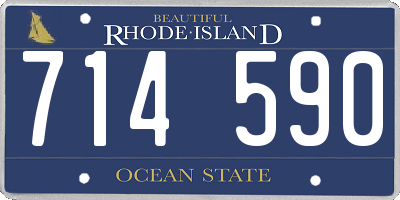 RI license plate 714590