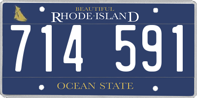 RI license plate 714591