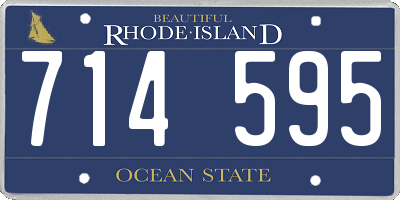 RI license plate 714595