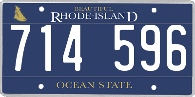 RI license plate 714596