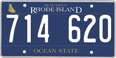 RI license plate 714620
