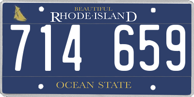 RI license plate 714659