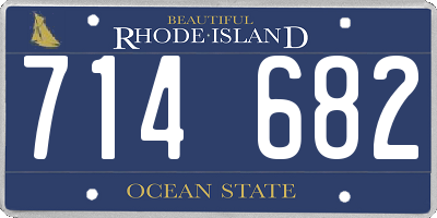 RI license plate 714682
