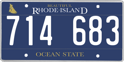 RI license plate 714683