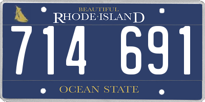 RI license plate 714691