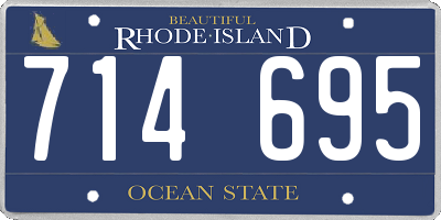 RI license plate 714695