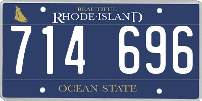 RI license plate 714696