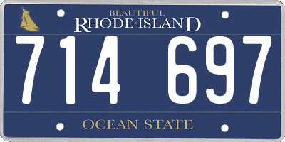 RI license plate 714697