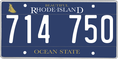 RI license plate 714750