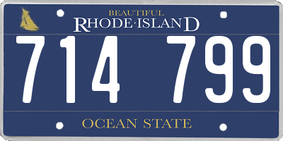 RI license plate 714799