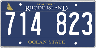 RI license plate 714823