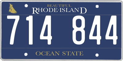 RI license plate 714844