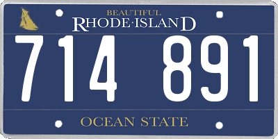 RI license plate 714891