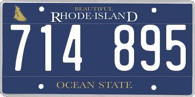 RI license plate 714895