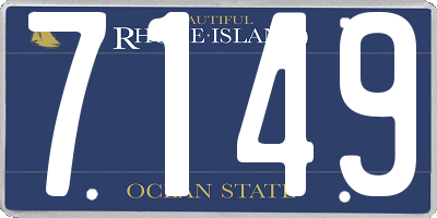 RI license plate 7149