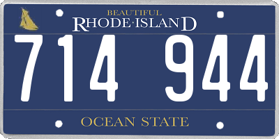 RI license plate 714944