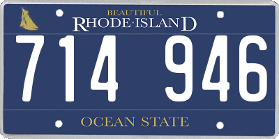 RI license plate 714946