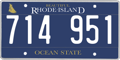 RI license plate 714951