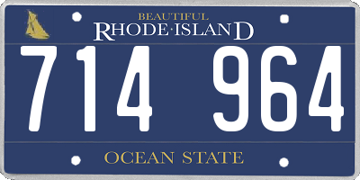 RI license plate 714964