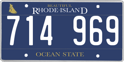 RI license plate 714969
