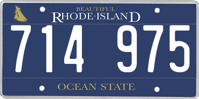 RI license plate 714975
