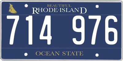 RI license plate 714976